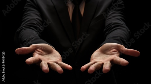 Political leader making empty promises, highlighting the disconnect between rhetoric and action in corrupt governments photo