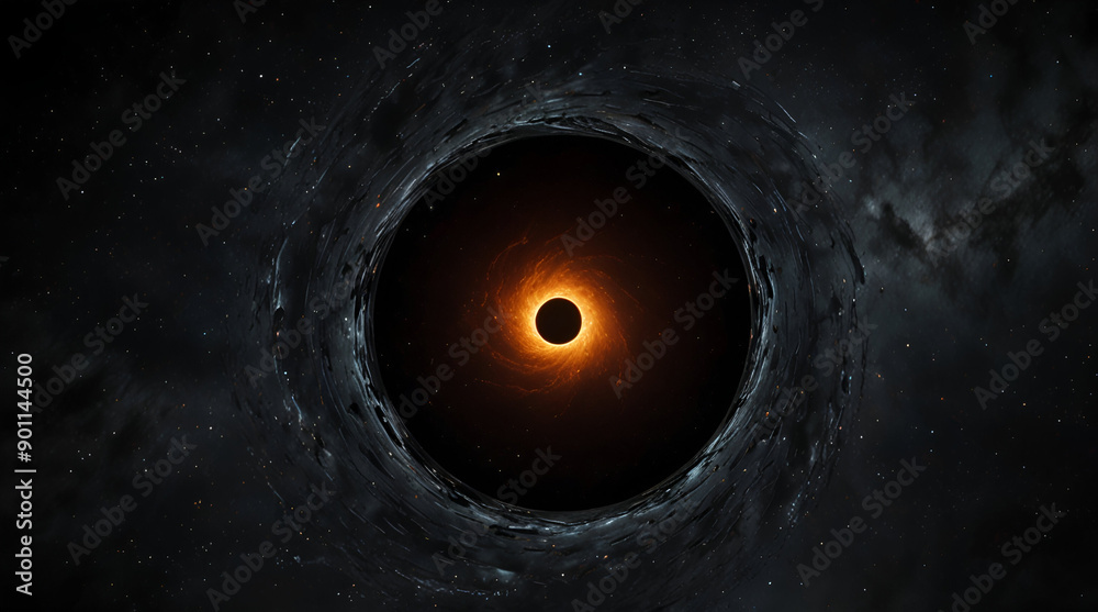 Sun and nine planets orbiting