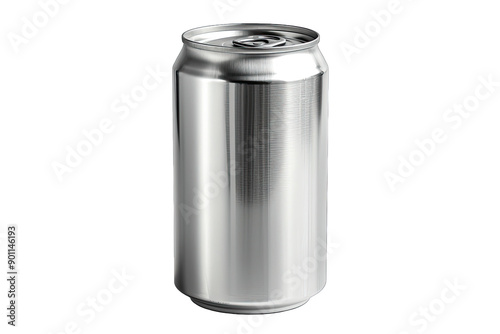 Metal can isolated on a transparent background 