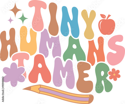 Tiny humans tamer t-shirt design