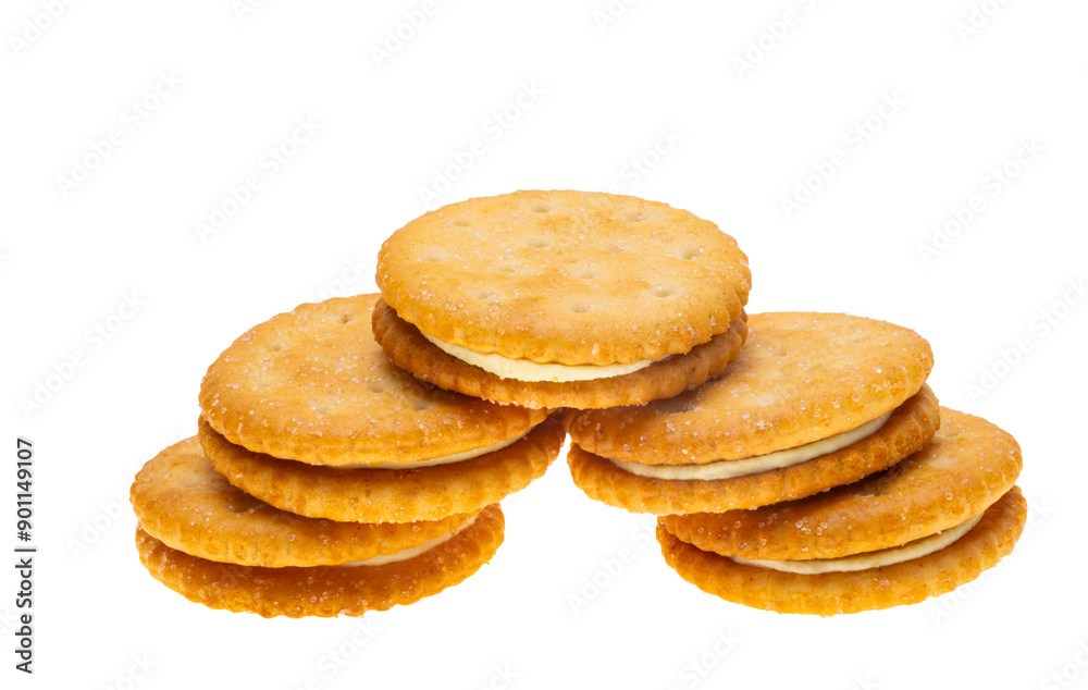 double cookies isolated double cookies isolated