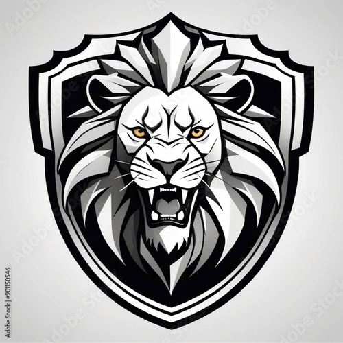 lion head shield photo