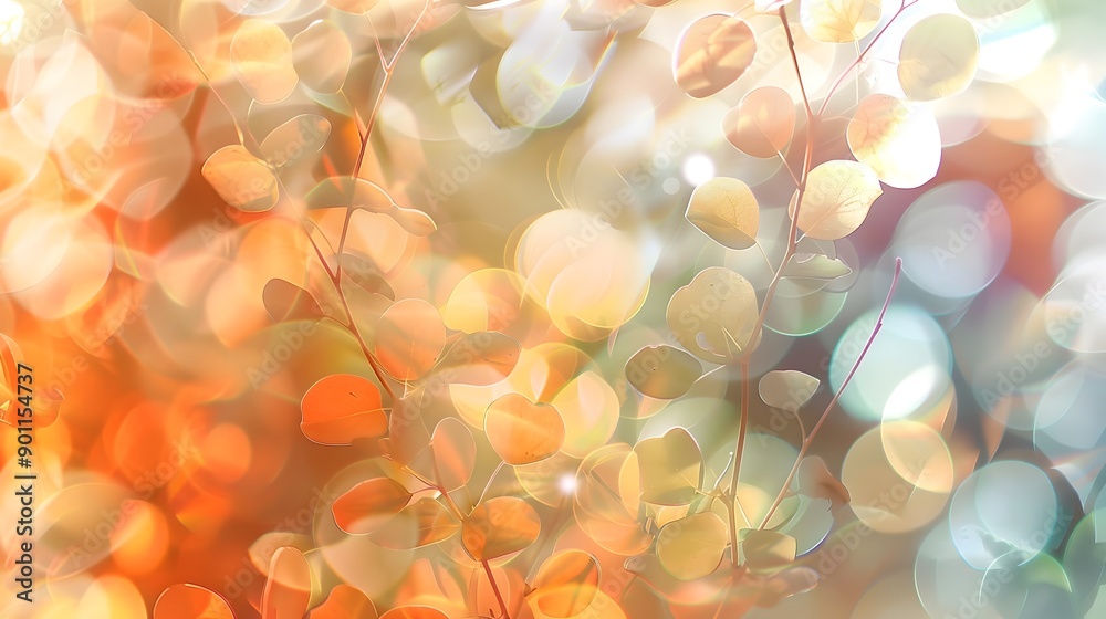 Serene Bokeh Patterns in Soft and Warm Hues Evoking a Dreamy and Ethereal Atmosphere Serene Bokeh Patterns in Soft and Warm Hues Evoking a Dreamy and Ethereal Atmosphere