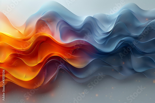 Colourful silk waves, abstract curves, wallpaper, Abstract dynamic pink neon wave background Illustrations for templates