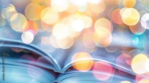 A vibrant bokeh background creates a unique atmosphere for browsing virtual course catalogs