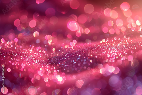 Abstract background with bokeh defocused lights Christmas ,Bokeh abstract background wallpaper pink ruby diamond for wedding card design