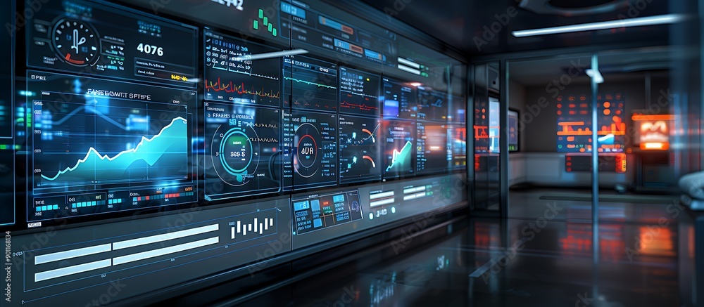 A detailed view of a digital patient safety dashboard in a hospital control room, monitoring health metrics and safety alerts. A detailed view of a digital patient safety dashboard in a hospital control room, monitoring health metrics and safety alerts.