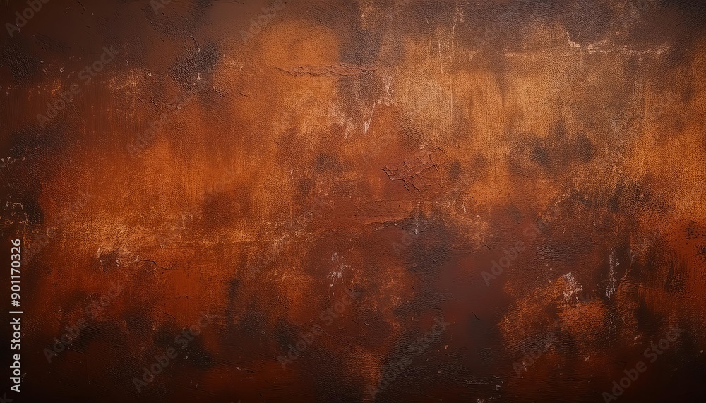 A large wall is painted in rust, creating an interesting texture. The wall is painted with warm tones of orange and brown A large wall is painted in rust, creating an interesting texture. The wall is painted with warm tones of orange and brown