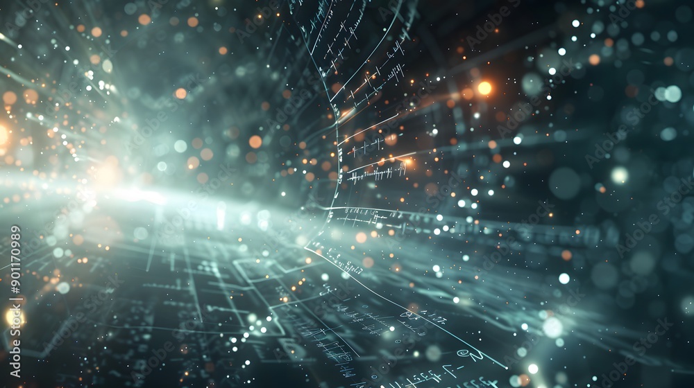 Abstract holographic light background in futuristic technology style. Abstract holographic light background in futuristic technology style.
