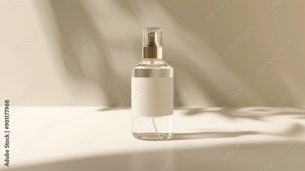 Small Clear Glass Car Freshener Spray Bottle with Metal Spray Top and Transparent Cover Featuring Blank Label Visible in Light with No Background Small Clear Glass Car Freshener Spray Bottle with Metal Spray Top and Transparent Cover Featuring Blank Label Visible in Light with No Background