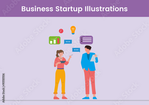 Our Team - Business Startup Illustraiton