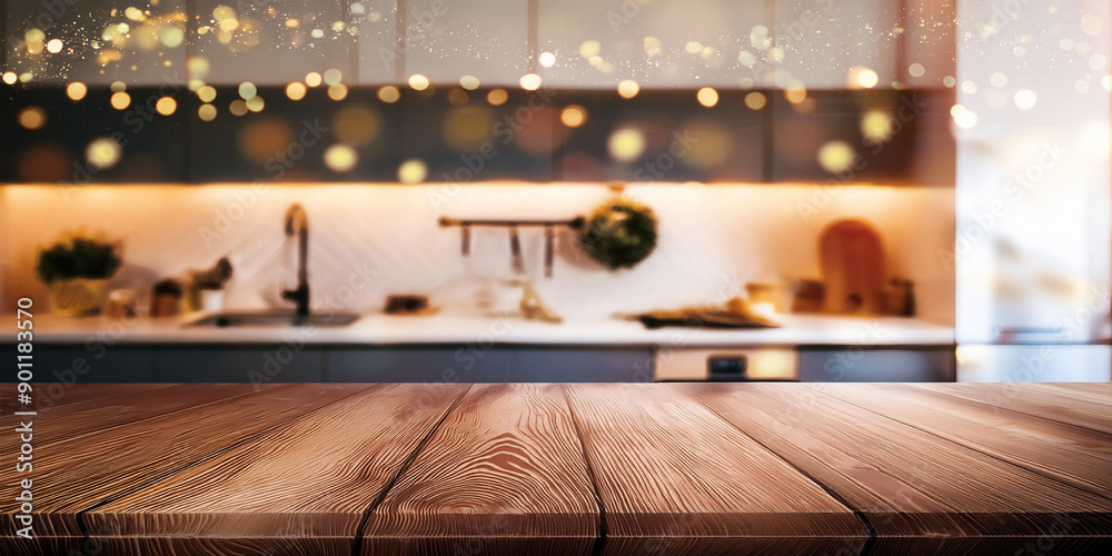 Kitchen background top counter interior wood blur home wooden empty room light white Kitchen background top counter interior wood blur home wooden empty room light white