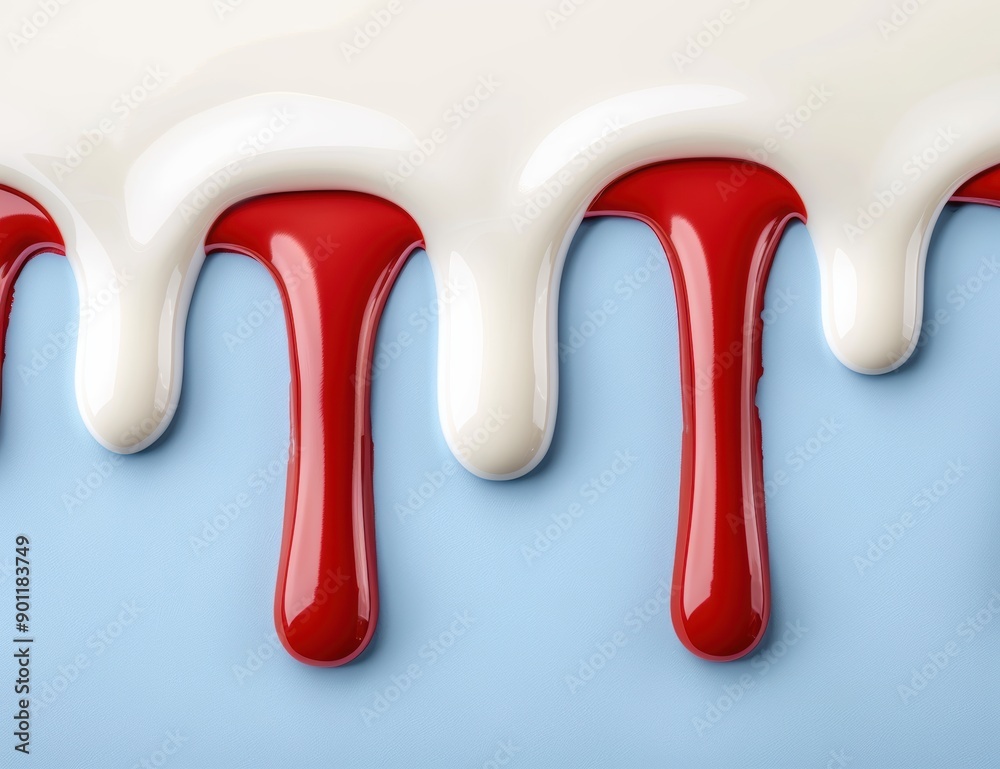 abstract red and white dripping paint abstract red and white dripping paint