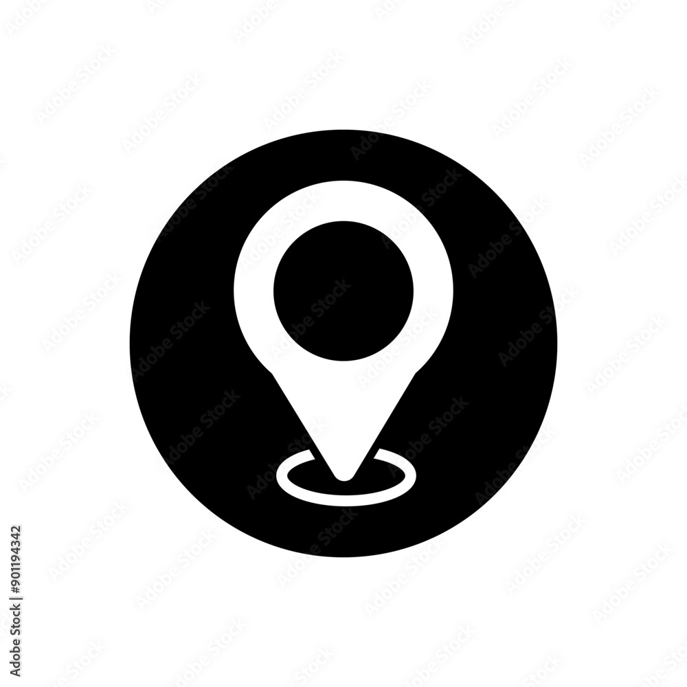 Location vector icon set. Map pin illustration sign collection. point symbol. Pin logo.