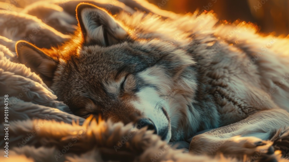 Sleeping pet on blanket Sleeping pet on blanket