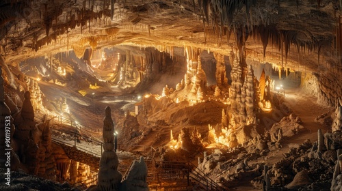 Carlsbad Caverns National Park, New Mexico - Extensive cave system with unique formations photo