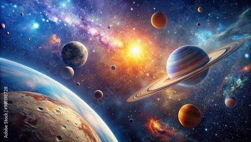 planet in space