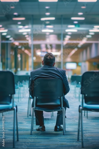 Businessman sitting at desk