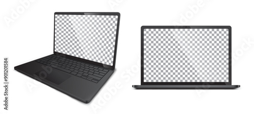 Laptop Mockup With Empty Screen

