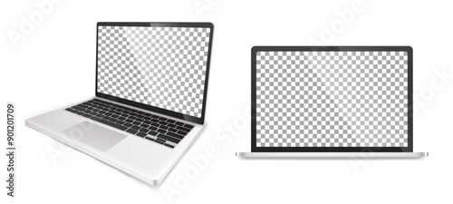 Laptop Mockup With Empty Screen
