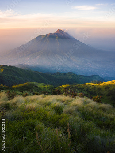 Merapi Volcano of Java Island, Indonesia photo