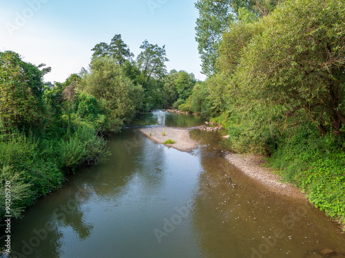 The Topľa River originates in the Čergo Mountains, flows through the districts of Bardejov, Svidník, Vranov and flows into the Ondava River behind the village of Parchovany. photo