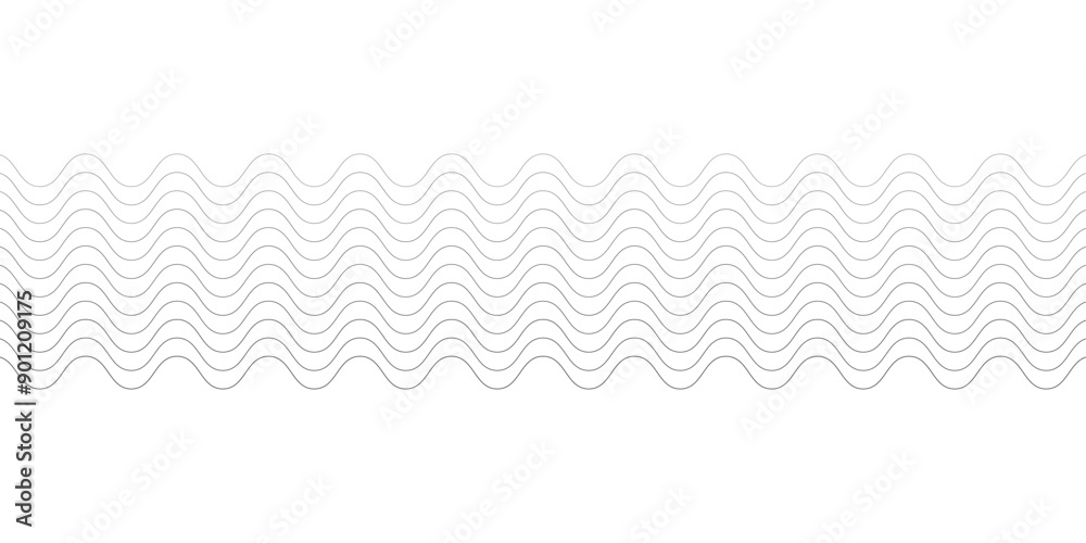 Abstract black wavy stripe lines pattern on white background. Vector illustration Abstract black wavy stripe lines pattern on white background. Vector illustration