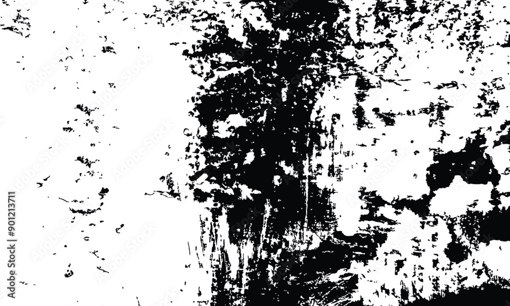 Obraz premium Grunge distressed overlay texture and background - wide banner format background with copy space for text. Grunge texture of chips, cracks,scratches.Soft white grunge.Distressed black grunge texture.
