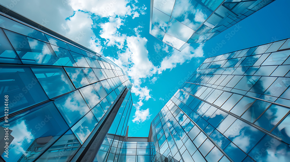 Obraz premium Surreal sky architecture over Copenhagen. Generative AI illustration 