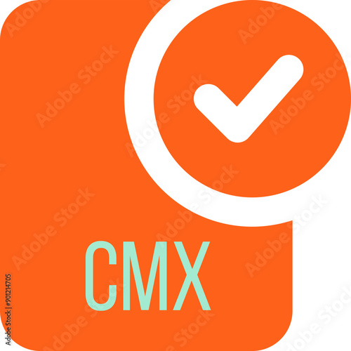 CMX ip file icon with black checked mark