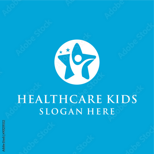 children's health care concept, simple, modern, clean