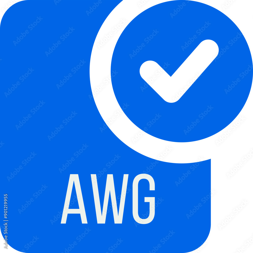 AWG ip file icon with black checked mark AWG ip file icon with black checked mark