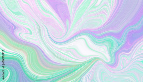 パステルカラー、紫と緑のマーブル模様テクスチャー背景