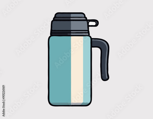 Thermal flask icon clipart avatar logotype isolated vector illustration
