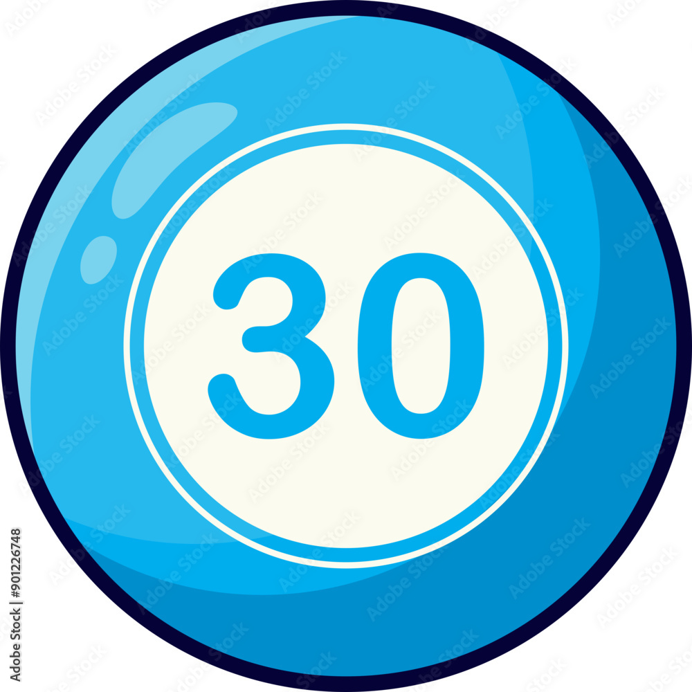 Bingo Lottery Ball Illustration Bingo Lottery Ball Illustration