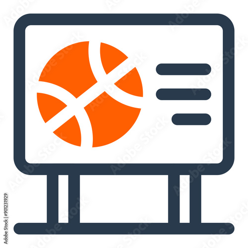 Advertising Billboards at for Basketball Games