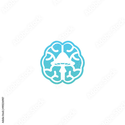 Micro dosing mental health depression supplement tablet physical health vector logo design