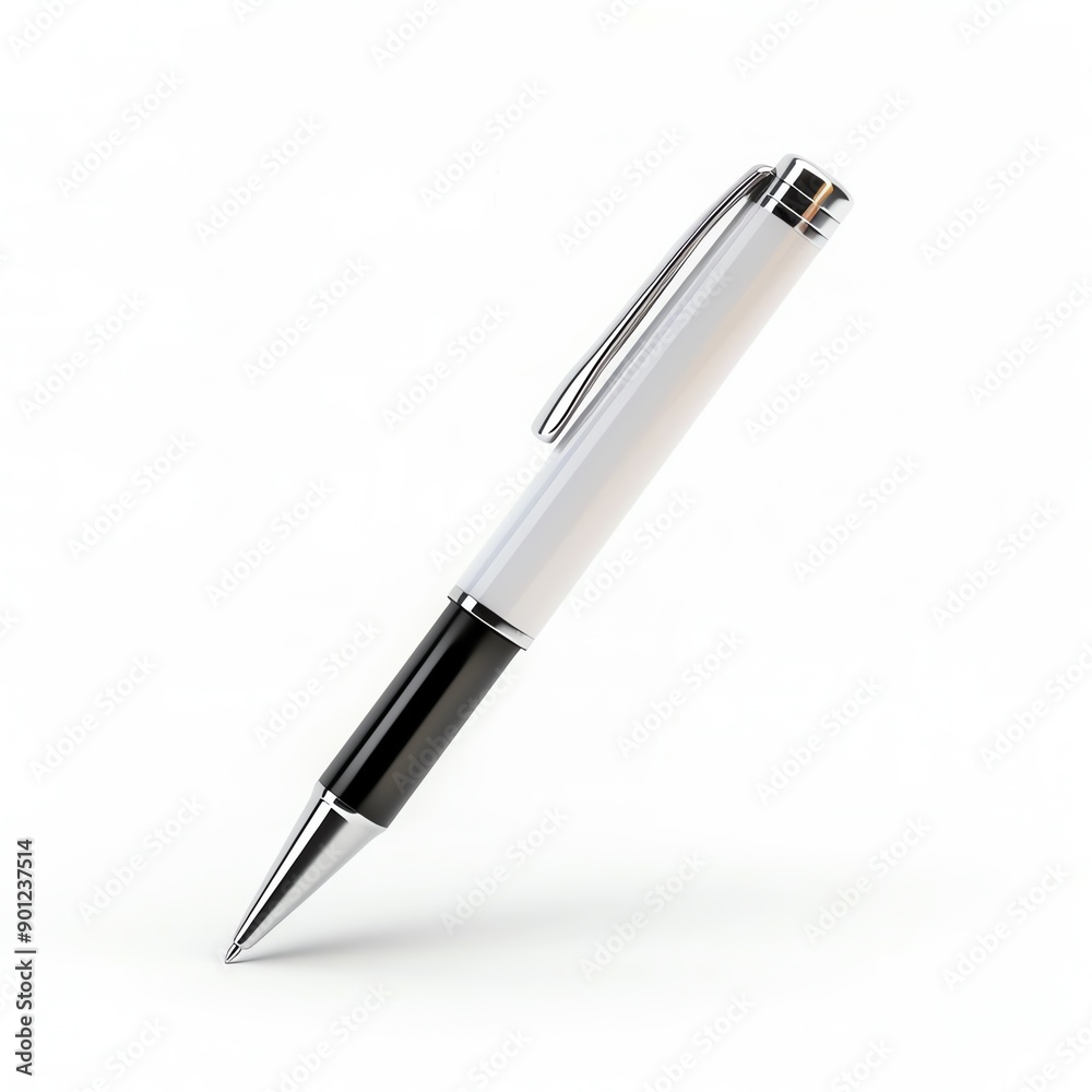 A sleek and modern pen with a polished finish, perfect for writing notes or signing important documents. A sleek and modern pen with a polished finish, perfect for writing notes or signing important documents.