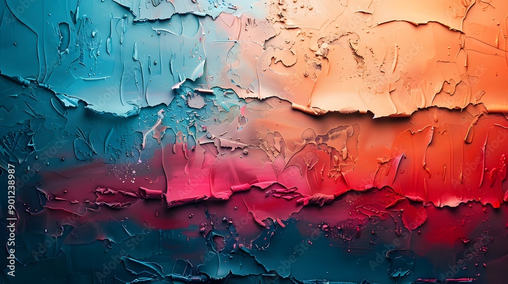 Vibrant Abstract Texture with Blue and Orange Gradients Vibrant Abstract Texture with Blue and Orange Gradients
