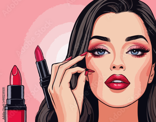 Lipstick makeup beauty