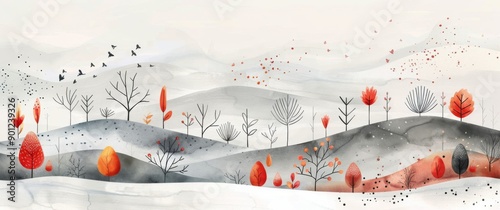 Winter Forest Landscape