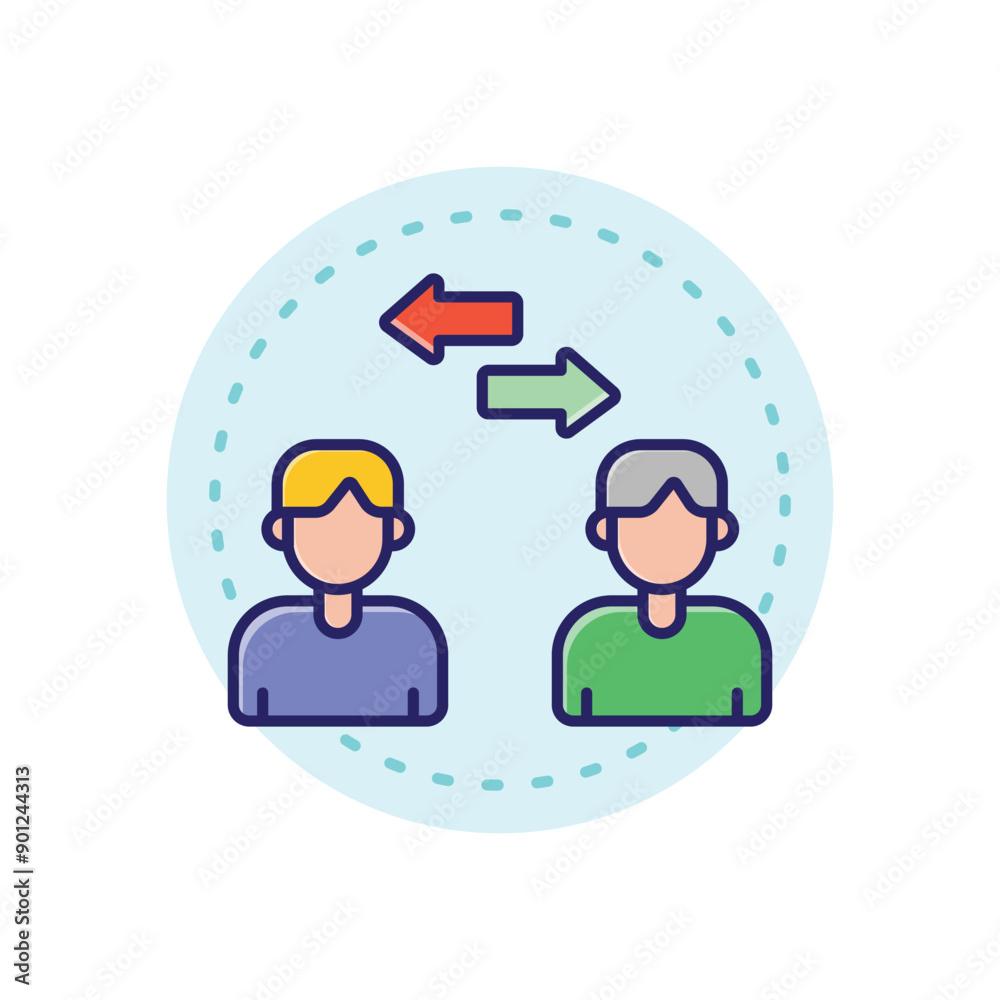 Executive Coaching vector icon Executive Coaching vector icon