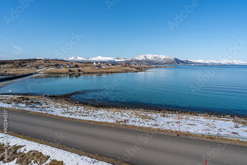 Landscape along the way to lofoten norway