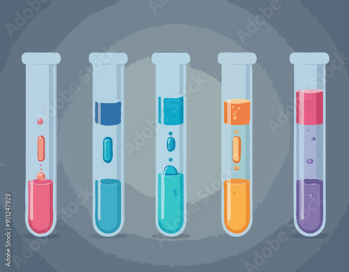 STD in vitro icons. Different styles, test tube icon, STD in a test tube. Vector icons