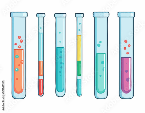 STD in vitro icons. Different styles, test tube icon, STD in a test tube. Vector icons