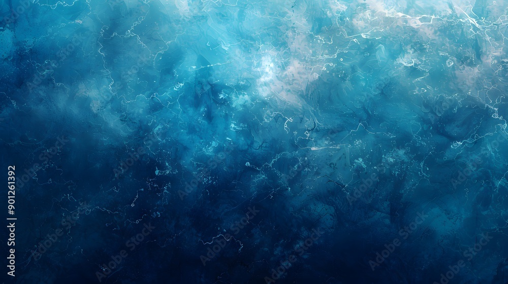 Fototapeta premium Abstract Blue Ocean Waves Texture Background