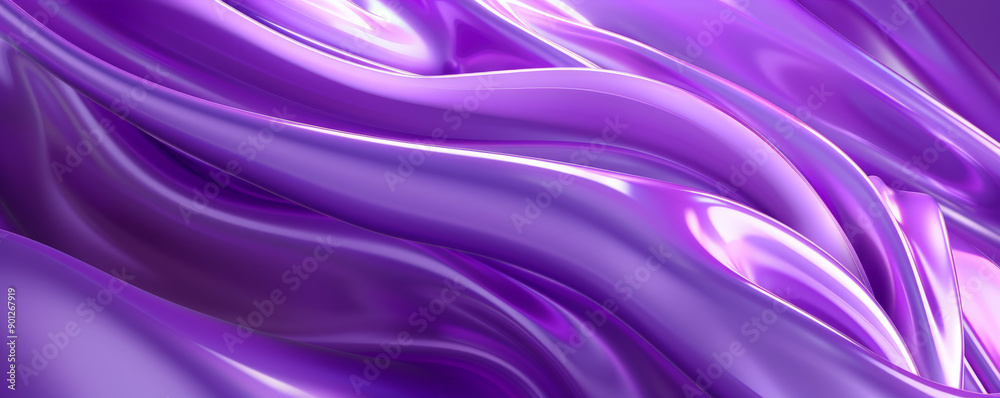 Obraz premium A vibrant violet background with a smooth gradient and a glossy finish, adding a sense of shine and vibrancy.