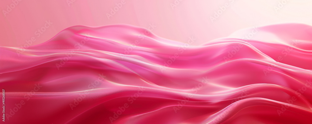 Obraz premium A bold pink background with a smooth gradient and a velvet-like texture, creating a sense of luxury and sophistication.