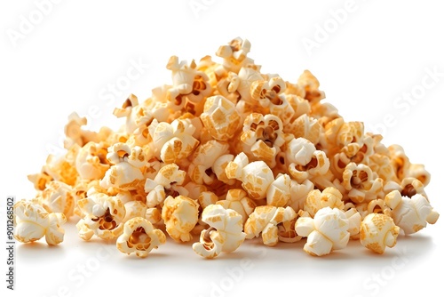 A Delicious Pile of Buttered Popcorn Ready for Snacking