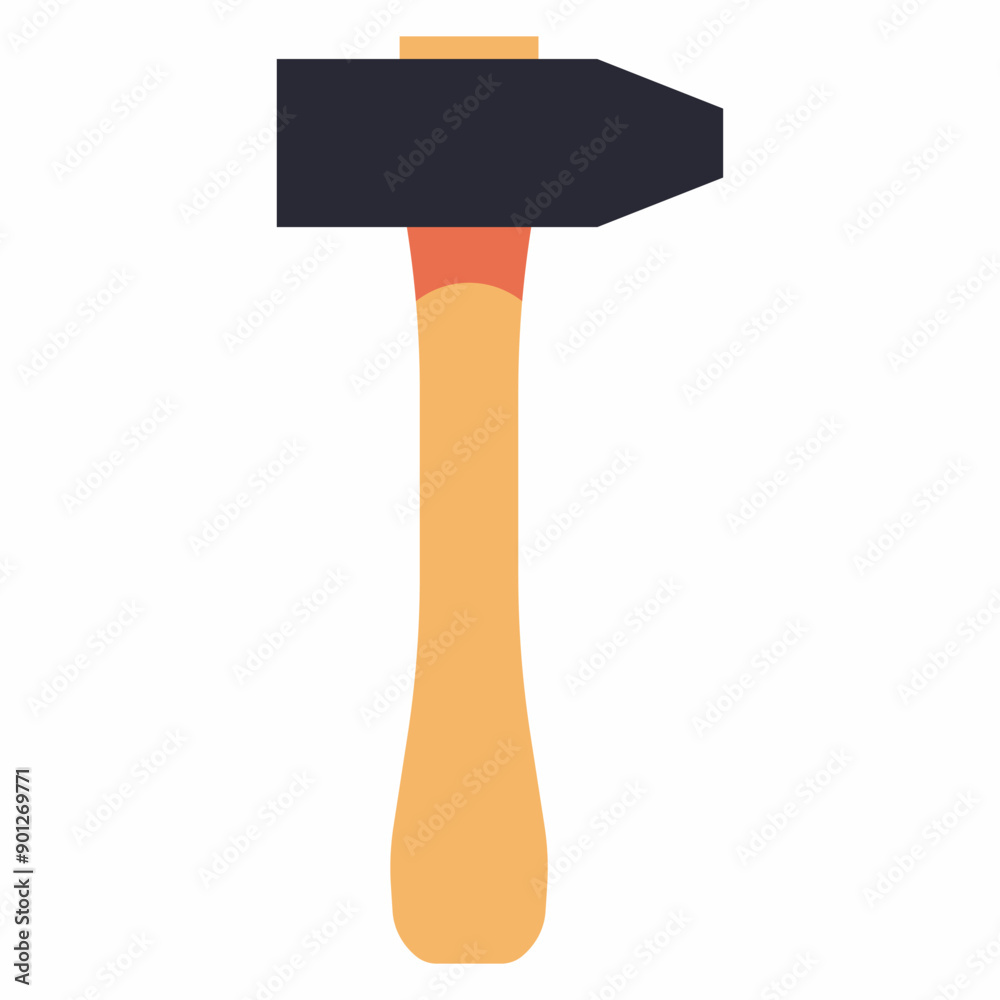 Hammer tool vector cartoon illustration isolated on a white background. Hammer tool vector cartoon illustration isolated on a white background.